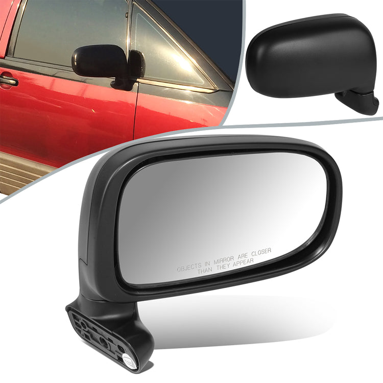 RETROVISOR MIRROR - OEM - 91-93 TOYOTA PREVIA - MANUAL - TEXTURED - BLACK - RIGHT
