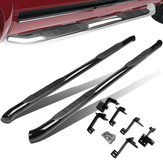 ESTRIBOS 3" - ROUND - STRAIGHT - 19-20 RAM 1500 CREW CAB - BLACK