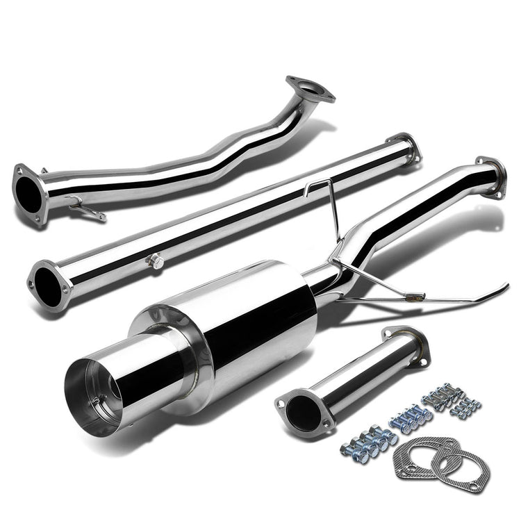 TURBO EXHAUST TURBOBACK EXHAUST - 3" - MITSUBISHI EVO 8 9 - 4.5" EXHAUST TIP ..E6-1 TO 5 / E7-1 / AA4-3 /