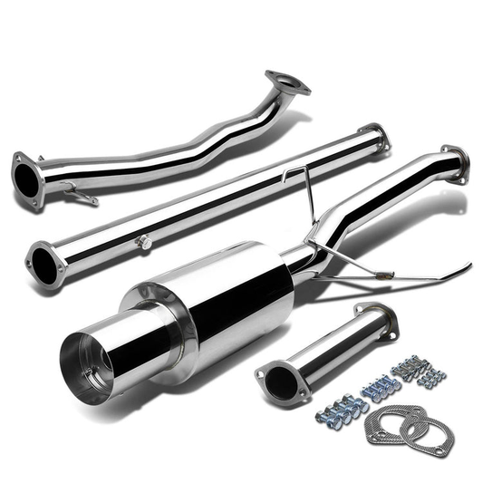 TURBO EXHAUST TURBOBACK EXHAUST - 3" - MITSUBISHI EVO 8 9 - 4.5" EXHAUST TIP ..E6-1 TO 5 / E7-1 / AA4-3 /