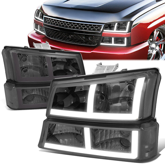 FAROS 03-06 CHEVROLET AVALANCHE 1500 2500 / 03-06 CHEVROLET SILVERADO 1500 2500 3500 / 03-06 CHEVROLET SILVERADO 1500 HD 2500 HD / 2007 CHEVROLET SILVERADO 1500 1500 HD 2500 HD 3500 CLASSIC - FIT MODELS WITHOUT FACTORY CLADDING ONLY - OE STYLE - LED -