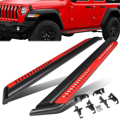 ESTRIBOS 18-20 JEEP WRANGLER JL UNLIMITED 4-DR - RED
