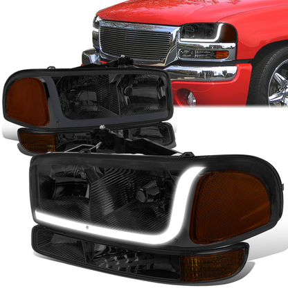 FAROS 99-07 GMC SIERRA 1500 / 01-07 GMC SIERRA 1500HD, SIERRA 2500HD, SIERRA 3500HD / 99-04 GMC SIERRA 2500 / 99-06 GMC YUKON / 00-06 GMC YUKON XL 1500, YUKON XL 2500 / 2001 GMC SIERRA C3 - DOES NOT FIT DENALI TRIMS / FITS 2007 CLASSIC MODELS ONLY - LED
