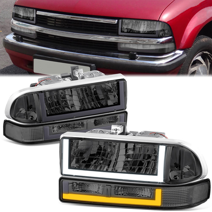 FAROS SMOKE LENS,CLEAR REFLECTOR,CHROME HOUSING - 4PCS - LED BAR