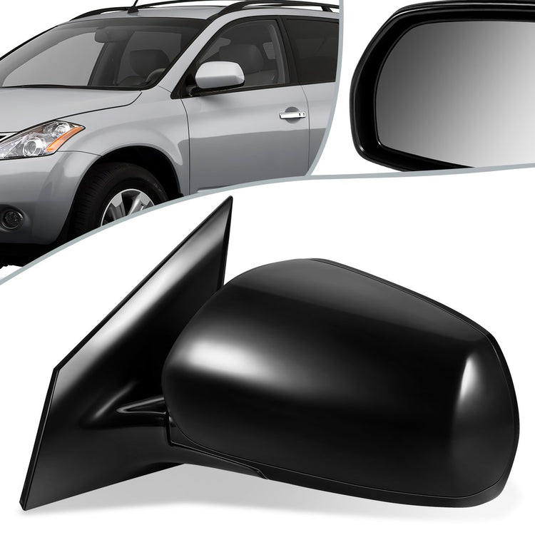 RETROVISOR MIRROR - OEM - 03-07 NISSAN MURANO - POWERED - W/ MEMORY - FOLDING - BLACK - LEFT