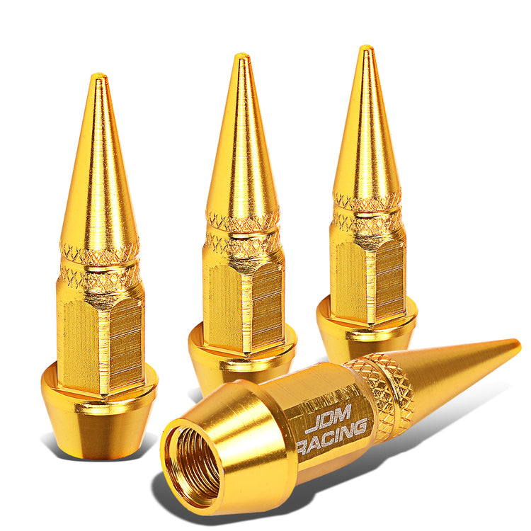 ACCESORIOS 45MM / 1.75" TALL - SPIKED - LUG NUT STYLE - GOLD