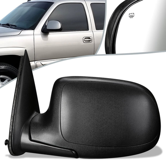 RETROVISOR MIRROR - OEM - 00-06 CHEVY SUBURBAN 1500 , 2500 / 00-06 CHEVY TAHOE / 00-06 GMC YUKON / 00-06 GMC YUKON XL 1500 - POWERED - HEATED - TEXTURED - BLACK - LEFT