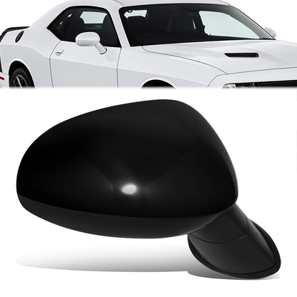 RETROVISOR MIRROR - OE STYLE - DODGE CHALLENGER 2015-2019 - WITH POWER WITH HEATED GLASS - PASSENGER RIGHT SIDE - BLACK