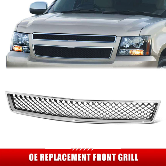 PARRILLA GRILLE - CV AVALANCH 07-13/ GRILLE ASS'Y/ LOWER MAT-BLACK/ W/CHROME FRAME/ (W/O OFF ROAD PKG)/(W/BLACK MESH)//PARTS.NO,GM1200553//OEM NO,15835084