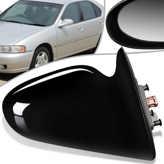 RETROVISOR MIRROR - OEM - 00-01 NISSAN ALTIMA - POWERED - PAINTABLE - BLACK - RIGHT