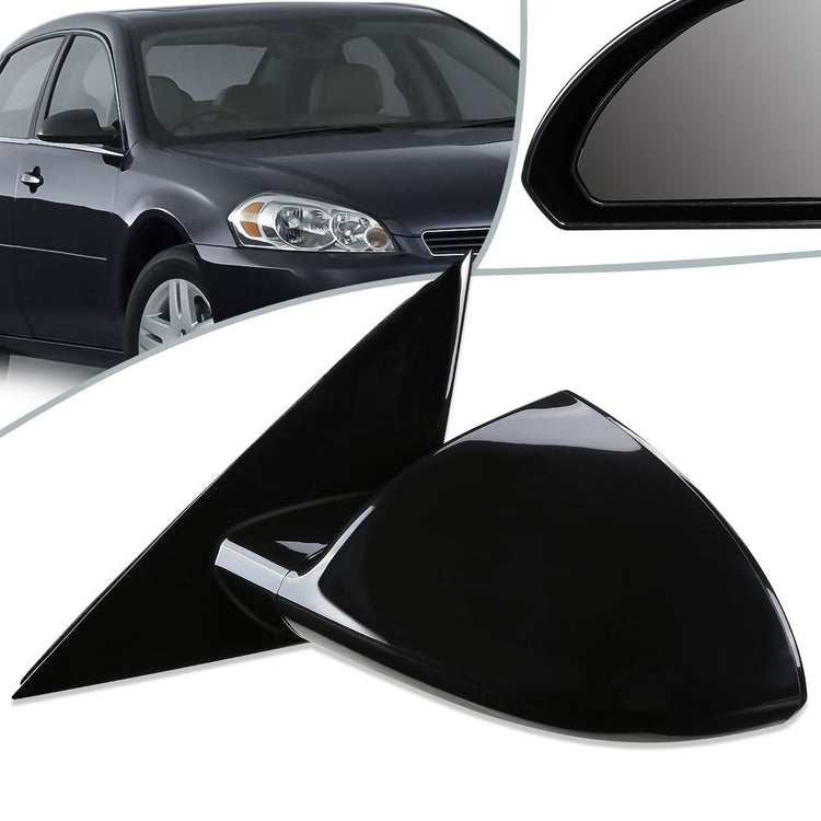 RETROVISOR MIRROR - OEM - 06-13 CHEVY IMPALA / 14-16 CHEVY IMPALA LIMITED - POWERED - HEATED - PAINTABLE - BLACK - LEFT