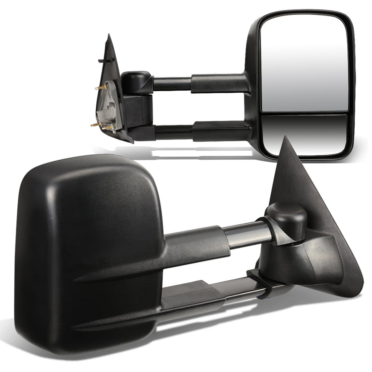 RETROVISORES EXTENDIBLES TOWING MIRROR - 97-03 FORD F-150 - PAIR - MANUAL W/O HEATED W/O SIGNAL - FITS STANDARD AND EXTENDED CAB ONLY, DOES NOT FIT CREW CAB - BLACK
