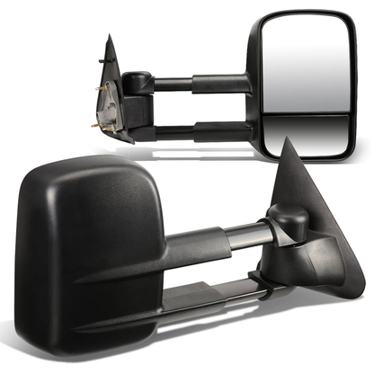 RETROVISORES EXTENDIBLES TOWING MIRROR - 97-03 FORD F-150 - PAIR - MANUAL W/O HEATED W/O SIGNAL - FITS STANDARD AND EXTENDED CAB ONLY, DOES NOT FIT CREW CAB - BLACK