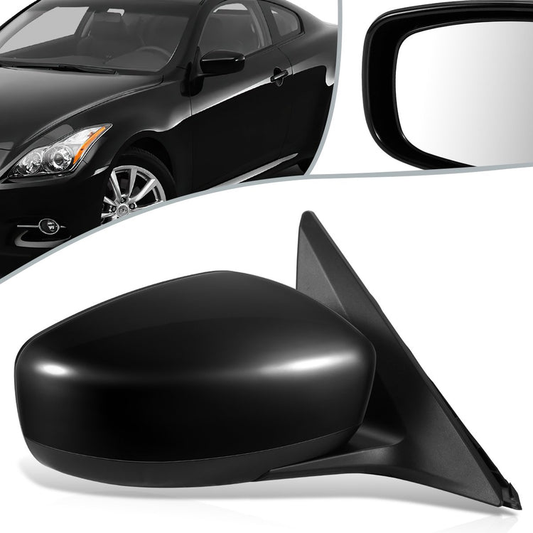 RETROVISOR MIRROR - OEM - 09-13 INFINITI G37 2/4-DR - POWERED - HEATED - W/ MEMORY - FOLDING - BLACK - RIGHT
