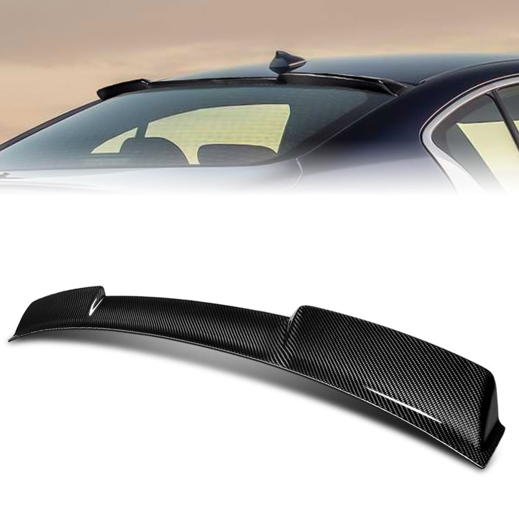 SPOILER CAR ROOF SPOILER - 14-23 INFINITI Q50 - CARBON FIBER BLACK
