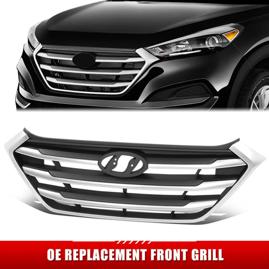 PARRILLA GRILLE - HY TUSN (IX25/35) 16-18/19-21/ GRILLE ASS'Y 16-18/ W/PAINTED BLACK/ W/SILVER GRAY MOULDING/ (SE/ECO/SPORT)//PARTS.NO,HY1200208//OEM NO,86350D3000GAL