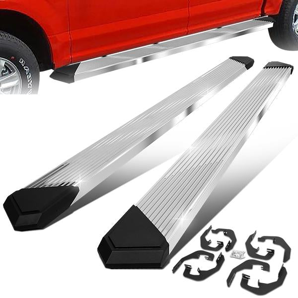 ESTRIBOS 6" - 07-18 CHEVY SILVERADO 1500, GMC SIERRA 1500 / 07-19 CHEVY SILVERADO 2500HD, SILVERADO 3500HD, GMC SIERRA 2500HD, SIERRA 3500HD - DOES NOT FIT DIESEL MODELS EQUIPPED WITH DEF TANK - CHROME / BLACK