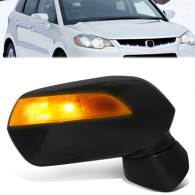 RETROVISOR MIRROR - OE STYLE - ACURA RDX 2007-2009 - WITH POWER WITH HEATED GLASS WITH SIGNAL - PASSENGER RIGHT SIDE - BLACK