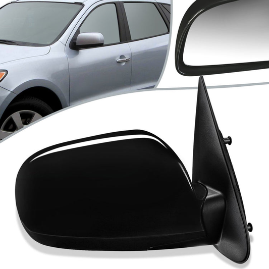 RETROVISOR MIRROR - OEM - 07-12 HYUNDAI SANTA FE - POWERED - HEATED - TEXTURED - BLACK - RIGHT