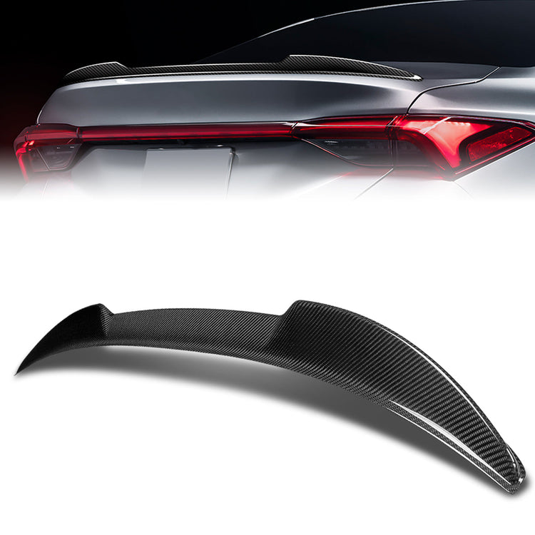 SPOILER CAR TRUNK SPOILER - 19-22 TOYOTA AVALON- CARBON FIBER BLACK
