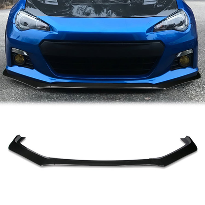 LIP FRONTAL 13-16 SUBARU BRZ - REQUIRES DRILLING BUMPER FOR INSTALLATION - 3PC - PAINTED GLOSS BLACK