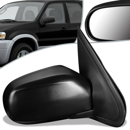 RETROVISOR MIRROR - OEM - 01-07 FORD ESCAPE - MANUAL - TEXTURED - BLACK - RIGHT