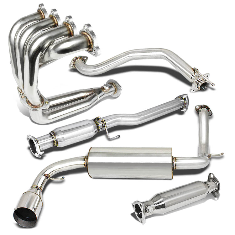 TUBERIA CATBACK CATBACK - 88-91 HONDA CRX - COMBO - SINGLE TIP - STAINLESS STEEL