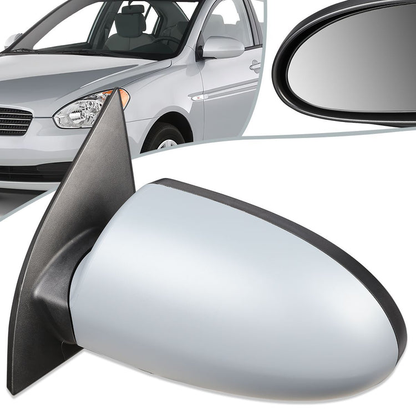 RETROVISOR MIRROR - OEM - 06-09 HYUNDAI ACCENT - POWERED - GRAY - LEFT