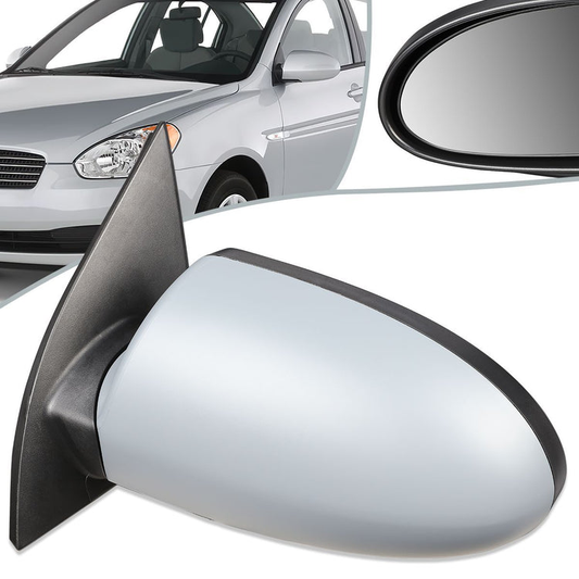 RETROVISOR MIRROR - OEM - 06-09 HYUNDAI ACCENT - POWERED - GRAY - LEFT