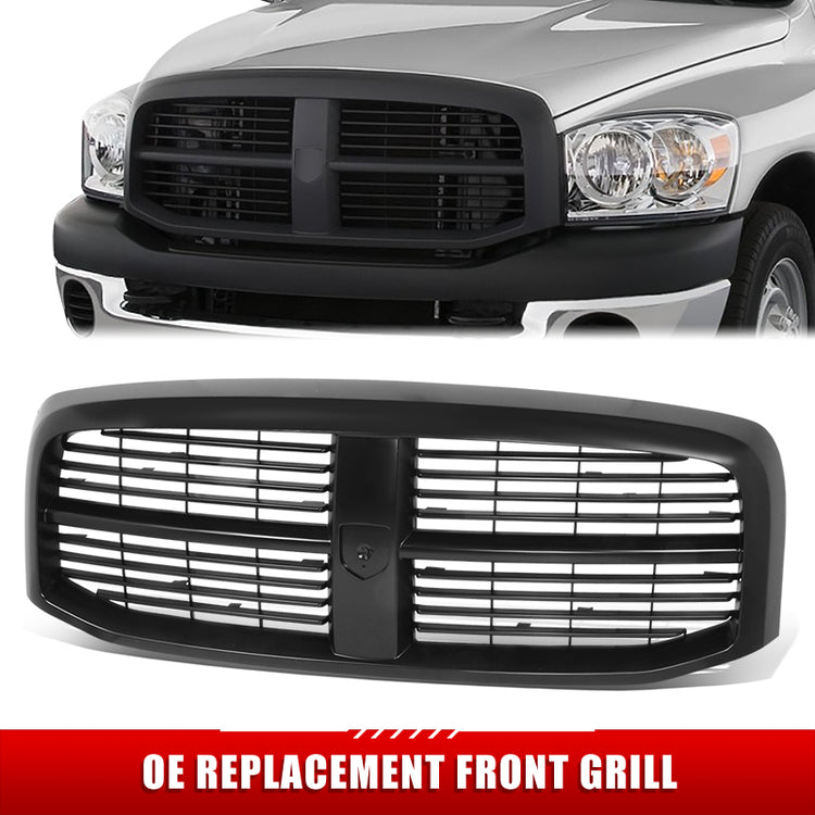 PARRILLA GRILLE - DG RAM '06-'08/ GRILLE ASS'Y/ BLACK W/BLACK FRAME//PARTS.NO,CH1200280//OEM NO,5JY121SPAF