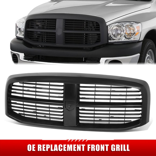 PARRILLA GRILLE - DG RAM '06-'08/ GRILLE ASS'Y/ BLACK W/BLACK FRAME//PARTS.NO,CH1200280//OEM NO,5JY121SPAF