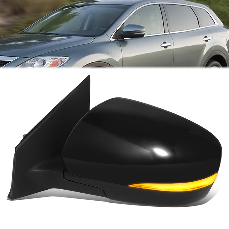 RETROVISOR MIRROR - OE STYLE - MAZDA CX-9 2010-2015 - WITH POWER WITH HEATED WITH SIGNAL WITH BLIND SPOT - DRIVER LEFT SIDE - BLACK
