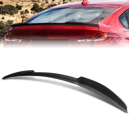 SPOILER CAR TRUNK SPOILER - 15-17 BMW X4 - CARBON FIBER BLACK