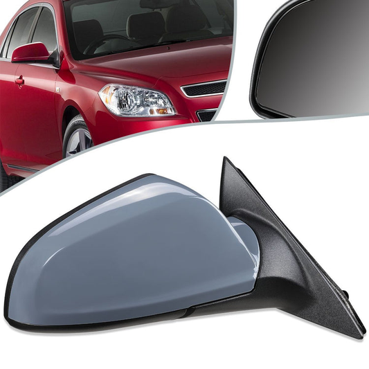 RETROVISOR MIRROR - OEM - 08-12 CHEVY MALIBU / 07-09 SATURN AURA - POWERED - PAINTABLE - BLACK - RIGHT