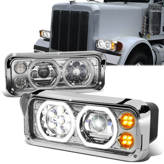 FAROS 01-11 FREIGHTLINER CLASSIC / 01-09 FREIGHTLINER CLASSIC XL / 03-12 FREIGHTLINER FLD120SD / 86-07 KENWORTH T600A / 87-19 KENWORTH T800 / 81-19 KENWORTH W900 / 86-08 PETERBILT 357 / 08-19 PETERBILT 365 / 88-07 PETERBILT 378 / 85-07 PETERBILT 379 /