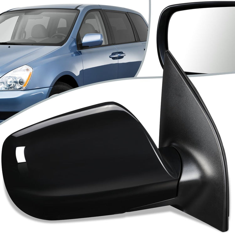 RETROVISOR MIRROR - OEM - 06-09 KIA SEDONA - POWERED - PAINTABLE - BLACK - RIGHT