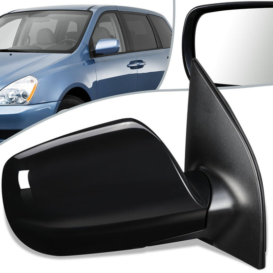RETROVISOR MIRROR - OEM - 06-09 KIA SEDONA - POWERED - PAINTABLE - BLACK - RIGHT