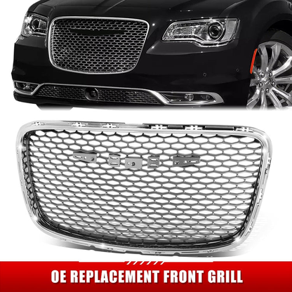 PARRILLA GRILLE - CR 300C 11-14/15-22/ GRILLE ASS'Y 15-22/ PAINTED SIVER GRAY/ W/CHROME FRAME (TYPE 1)//PARTS.NO,CH1200394//OEM NO,5SW16LAUAE