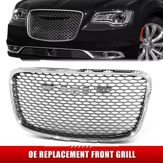 PARRILLA GRILLE - CR 300C 11-14/15-22/ GRILLE ASS'Y 15-22/ PAINTED SIVER GRAY/ W/CHROME FRAME (TYPE 1)//PARTS.NO,CH1200394//OEM NO,5SW16LAUAE