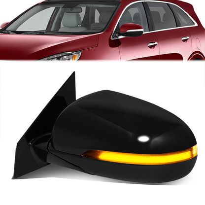 RETROVISOR MIRROR - OE STYLE - KIA SORENTO 16-18 - WITH POWER FOLD WITH HEATED GLASS - DRIVER SIDE - PAINT TO MATCH - BLACK
