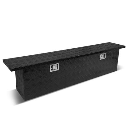 CAJA DE HERRAMIENTAS TRUCK CROSSOVER - W/ LOCK & KEY - ALUMINUM - 69" X 12" X 16" - BLACK