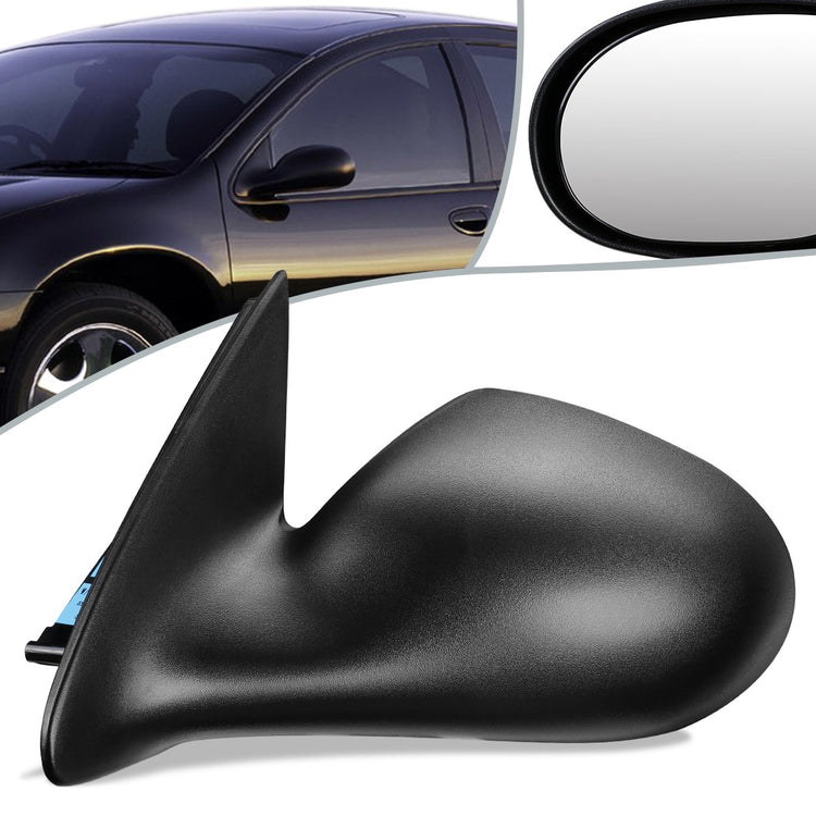RETROVISOR MIRROR - 98-01 CHRYSLER CONCORDE, 300M / 99-01 CHRYSLER LHS / 98-01 DODGE INTREPID - POWERED - OEM - LEFT - TEXTURED/BLACK