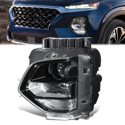 FAROS OE STYLE - 19-21 HYUNDAI SANTA FE - USES 9005 HIGH / LOW BEAM BULBS / 1156A TURN SIGNAL - LEFT - OE STYLE - BLACK