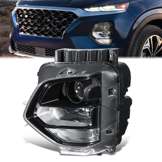 FAROS OE STYLE - 19-21 HYUNDAI SANTA FE - USES 9005 HIGH / LOW BEAM BULBS / 1156A TURN SIGNAL - LEFT - OE STYLE - BLACK
