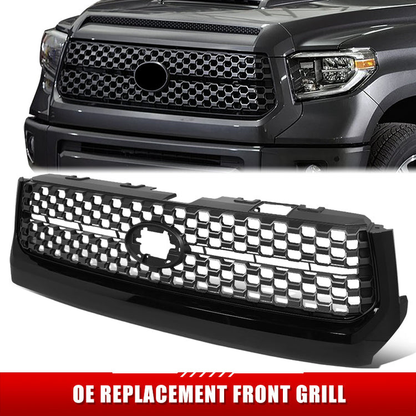 PARRILLA GRILLE - TY TUNDR 14-21/ GRILLE ASS'Y 18-21/ W/PAINTED ATTITIDE BLACK/ W/BLACK FRAME/ W/O CHROME SURROUND