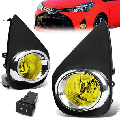 FAROS DE NIEBLA 15-16 TOYOTA YARIS HATCHBACK - W/ SWITCH - H16 BULB - AMBER