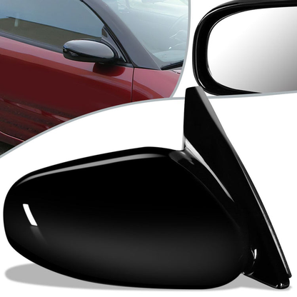 RETROVISOR MIRROR - OEM - 00-05 MITSUBISHI ECLIPSE - MANUAL - PAINTABLE - BLACK - RIGHT