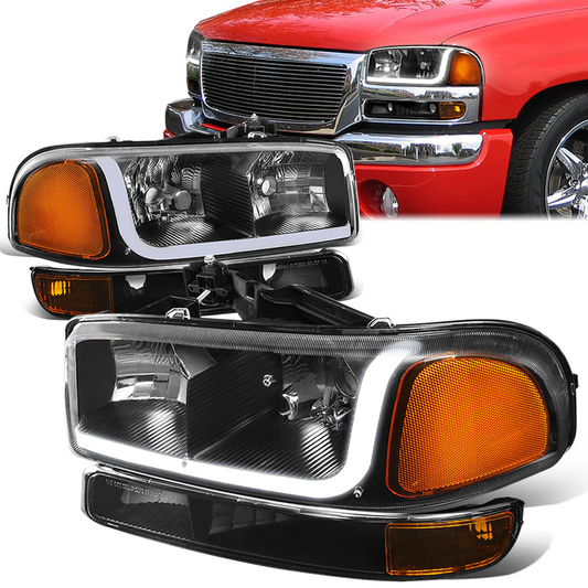 FAROS 99-07 GMC SIERRA 1500 / 01-07 GMC SIERRA 1500HD, SIERRA 2500HD, SIERRA 3500HD / 99-04 GMC SIERRA 2500 / 99-06 GMC YUKON / 00-06 GMC YUKON XL 1500, YUKON XL 2500 / 2001 GMC SIERRA C3 - DOES NOT FIT DENALI TRIMS / FITS 2007 CLASSIC MODELS ONLY - LED