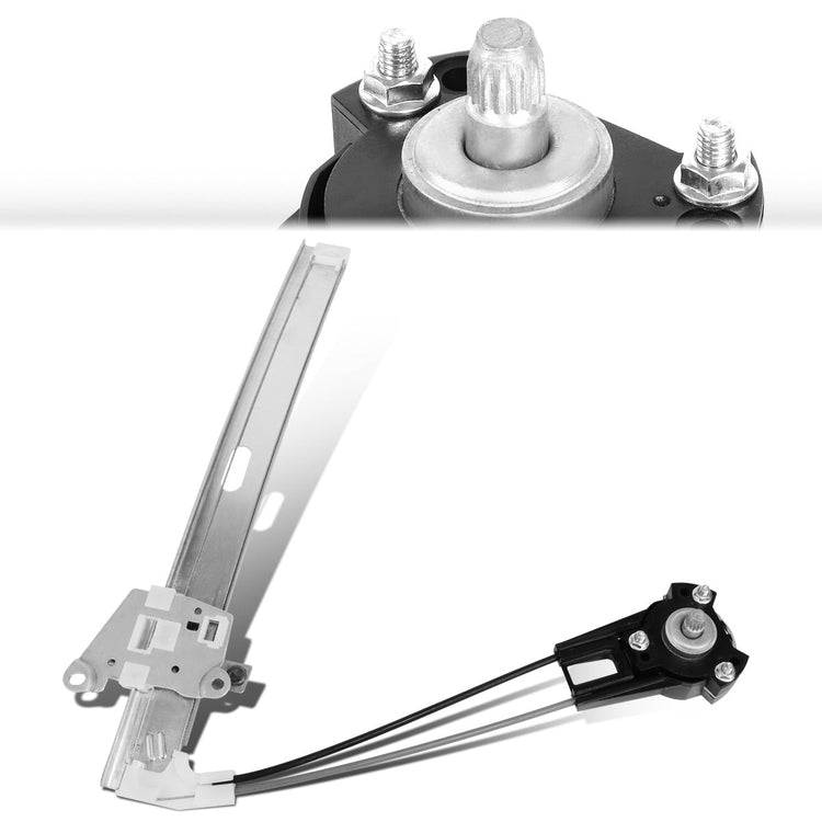 REGULADOR DE VENTANA WINDOW MOTORS & REGULATORS - METALLIC - 90-94 MAZDA 323 - METALLIC - BARE STEEL/PLASTIC