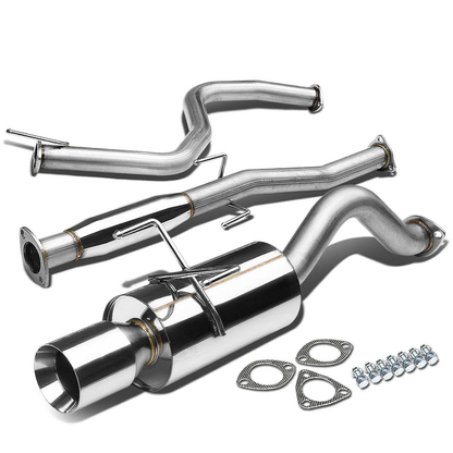 TUBERIA CATBACK CATBACK - 96-00 HONDA CIVIC 3-DOOR - SINGLE ROLLED TIP - STAINLESS STEEL